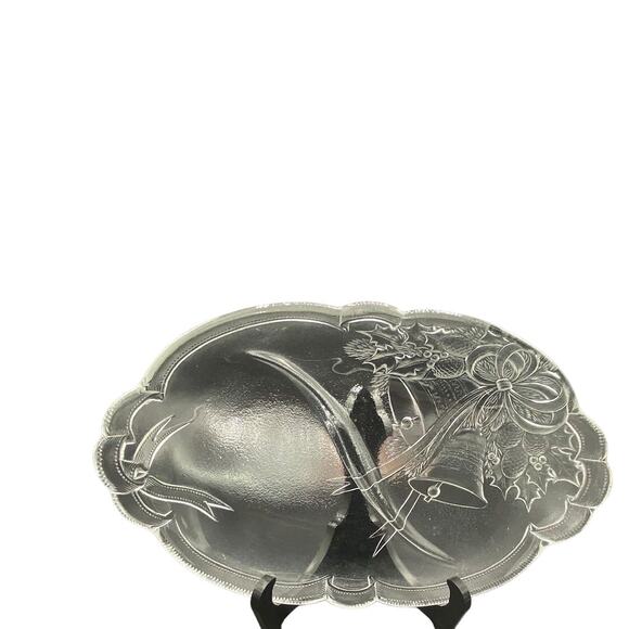 Set of 2 Mikasa Festive Bells Serving Relish Dish holiday Christmas decor - Picture 2 of 5